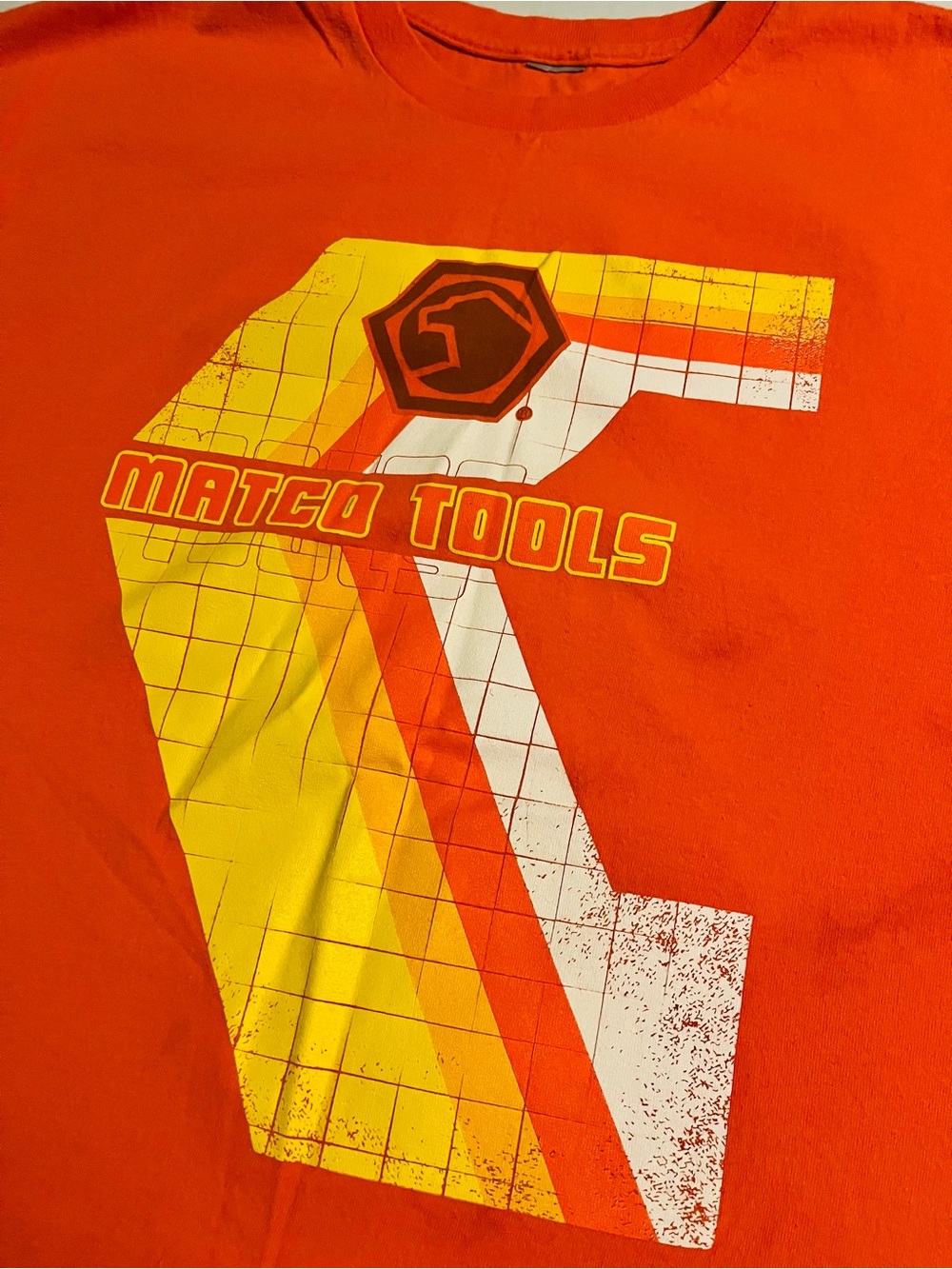 Matco Tools Double Sided Orange T-Shirt XL Car Automotive Toolbox USA Logo
